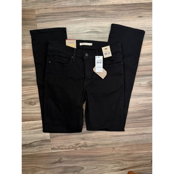 Levi's Denim - Levi's 314 Shaping Straight Black Jeans 28x32